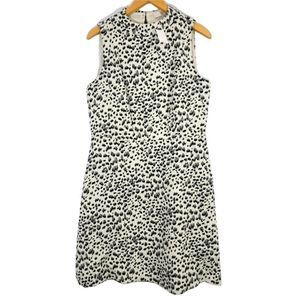 Loft Sz 10 Animal Print Midi Womens Sleeveless Dress